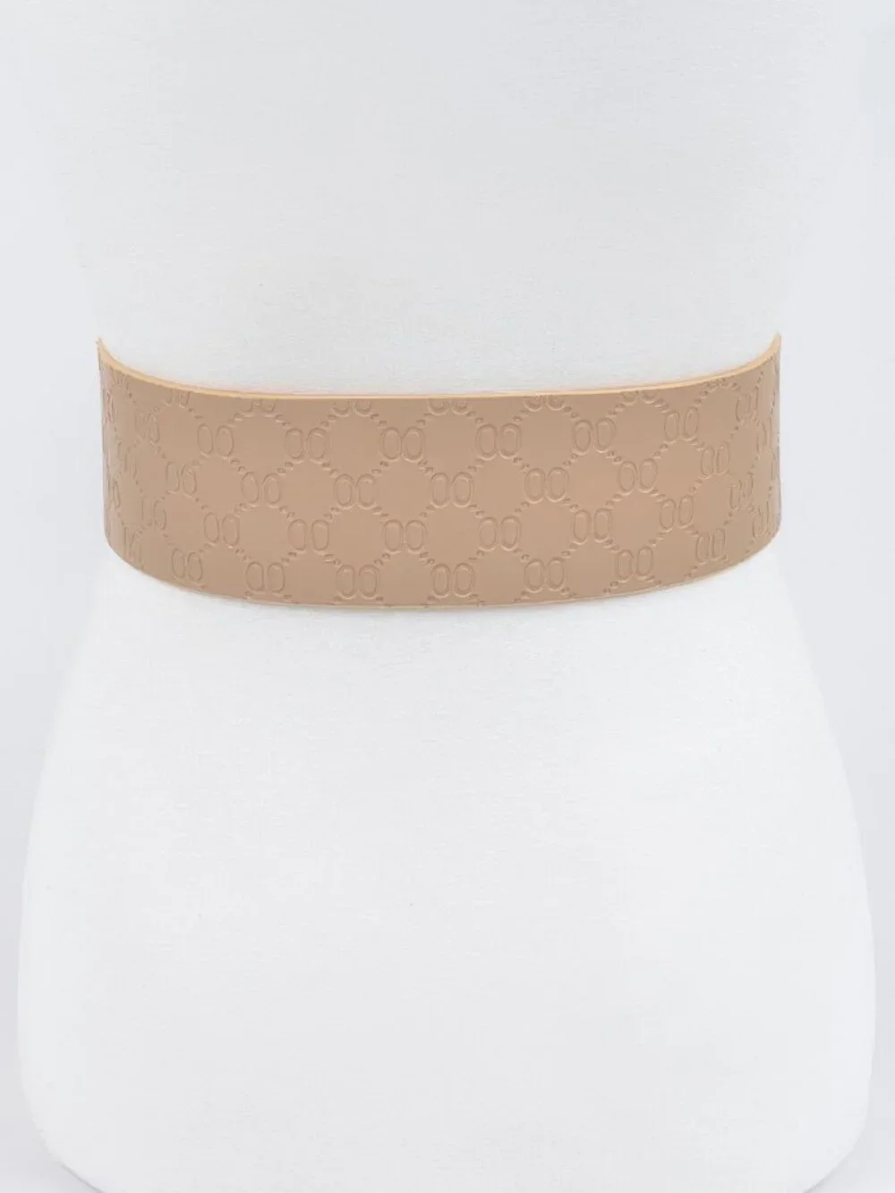 Big Metal Buckle Embossed Plus Size Belt